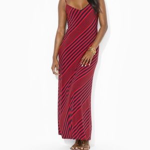 Lauren Diagonal Strip Maxi Dress